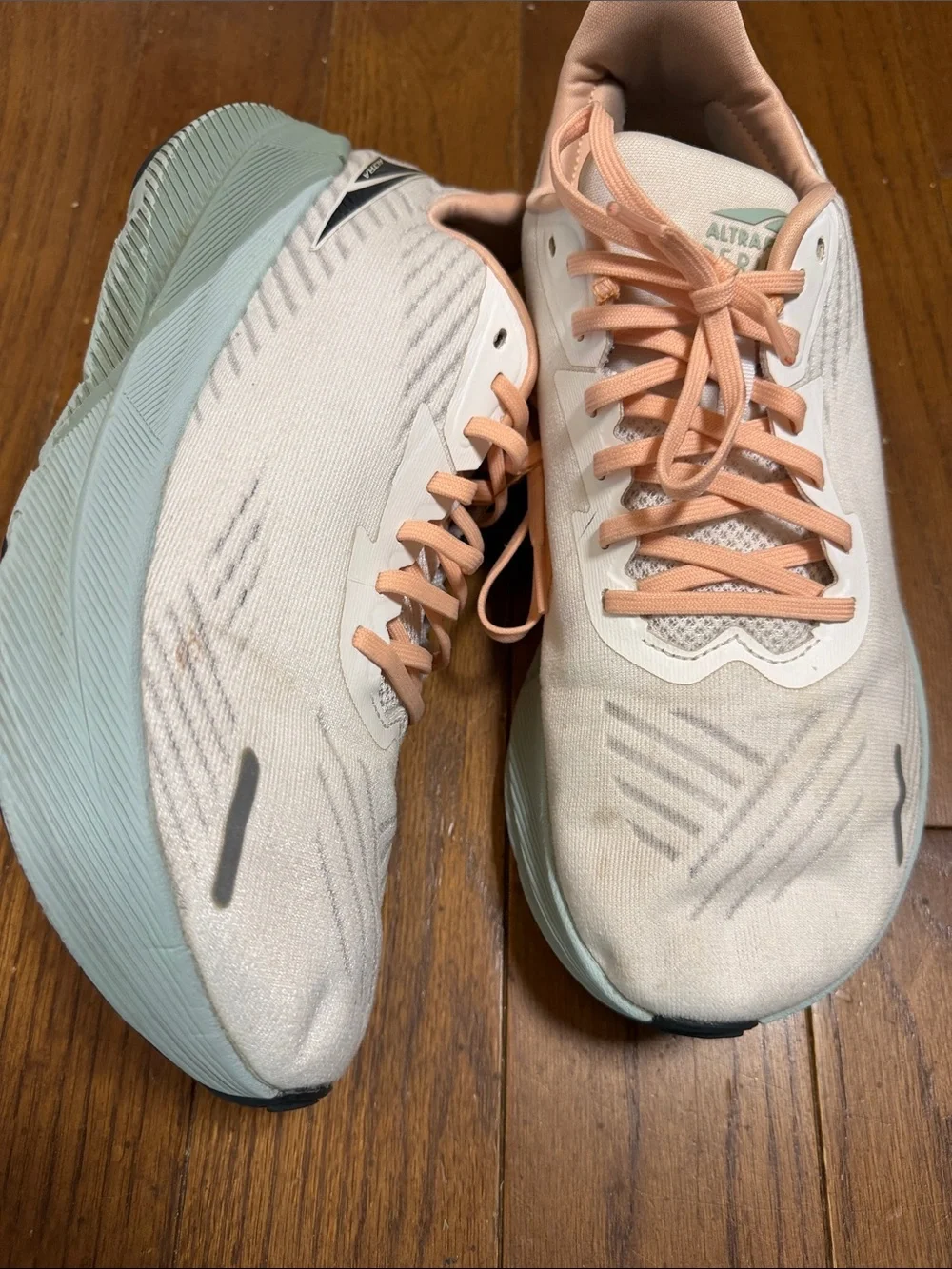 Women’s Altra VIA Olympus 2 Lightweight Running Sneakers - Peach/Mint